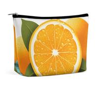 LYHVSFJW Cosmetic Bag Makeup Bags for Women Portable Makeup Bag Guitar Musical Instrument Makeup Case Travel Toiletry Bag for Travel Accessories, Fresh Orange Fruit, One Size