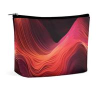 LYHVSFJW Cosmetic Bag Makeup Bags for Women Portable Makeup Bag Halloween Pumpkin Witch Makeup Case Travel Toiletry Bag for Travel Accessories, Gradient Red, One Size