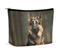 LYHVSFJW Cosmetic Bag Makeup Bags for Women Portable Makeup Bag Papillon in The Box Makeup Case Travel Toiletry Bag for Travel Accessories, German Shepherd, One Size