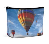 LYHVSFJW Cosmetic Bag Makeup Bags for Women Portable Makeup Bag Papillon in The Box Makeup Case Travel Toiletry Bag for Travel Accessories, hot air balloon, One Size
