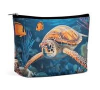 LYHVSFJW Cosmetic Bag Makeup Bags for Women Portable Makeup Bag Pink Panda Cotton Makeup Case Travel Toiletry Bag for Travel Accessories, Tropical Fish Starfish, One Size