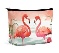 LYHVSFJW Cosmetic Bag Makeup Bags for Women Portable Makeup Bag Two Red Flamingos Makeup Case Travel Toiletry Bag for Travel Accessories, Two Red Flamingos, One Size