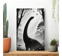 LYHVSFJW Dinosaur Canvas Prints Artwork for Walls Canvas Wall Art for Bedroom Modern Picture Artwork Painting for Living Room Aesthetic Wall Paintings 16x24inch(40x60cm)