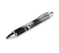 LYHVSFJW Emu Ball Point Pen Retractable Black Ink Ballpoint Pens Super Soft Grip 0.5mm Ink Pen Medium Point Office Pens 1 PCS