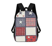 LYHVSFJW Flag Patchwork Print Backpack for Women Men 17 Inch Laptop Bag | Casual Daypack Carry on Backpacks Waterproof Black Bookbag Work Travel Computer Backpacks