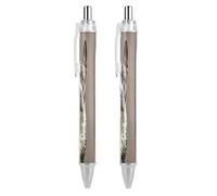 LYHVSFJW French Poodle Ball Point Pen Retractable Black Ink Ballpoint Pens Super Soft Grip 0.5mm Ink Pen Medium Point Office Pens 2 PCS