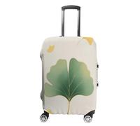 LYHVSFJW Green Ginkgo Leaves Luggage Cover Suitcase Covers for Luggages Tsa Approved Travel Luggage Sleeve Protector Elastic Suitcase Protector Anti-Scratch Washable Fits 19-32 Inch Case X-Large