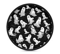 LYHVSFJW Halloween Goth Wall Clock Silent Non-Ticking Analog Clocks Modern Round Decorative Digital Clock for Living Room Bathroom Kitchen Classroom Bedroom Office 10 Inch Black