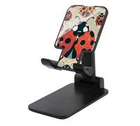 LYHVSFJW Ladybugs Pattern Infinite Speckled Folding Cell Phone Stand Adjustable Phone Holder for Desk Portable Desktop Cellphone Stand with Anti-Slip Base Fits All Smart Phones