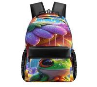 LYHVSFJW Little Frog on The Flower Laptop Backpack Travel Lightweight Schoolbag Durable Bookbags for Men Women