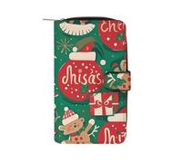 LYHVSFJW Long Wallet for Women Leather Wallet for Men Large Capacity Wristlet Wallets With 12 Card Holder Bohemian Psychedelic Peacock Mandala Change Purse, Christmas, 19.7x11x3.5cm, Modern