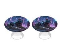 LYHVSFJW Mechanical Cat 2 Pack Cabinet Knobs Drawer Pulls Decorative Stainless Steel Dresser Knobs Bathroom Furniture Cabinet Hardware for Kitchen, Door & Drawer, Wardrobe, Cupboard