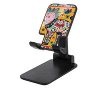 LYHVSFJW Mexican Otomi Animal Folding Cell Phone Stand Adjustable Phone Holder for Desk Portable Desktop Cellphone Stand with Anti-Slip Base Fits All Smart Phones