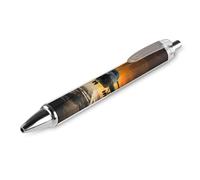 LYHVSFJW Military Aircraft Land Ball Point Pen Retractable Black Ink Ballpoint Pens Super Soft Grip 0.5mm Ink Pen Medium Point Office Pens 1 PCS