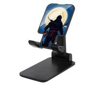 LYHVSFJW Moonlight Watercolor Style Ninja Folding Cell Phone Stand Adjustable Phone Holder for Desk Portable Desktop Cellphone Stand with Anti-Slip Base Fits All Smart Phones