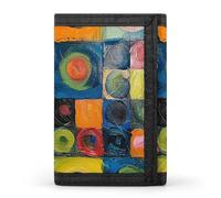 LYHVSFJW Music Symbols Love TriFold Wallet with 8 Card Slots, Slim Zipper Coin Pocket, Divided Billfold for Men Women, Colorful Style Painting, One Size, Modern
