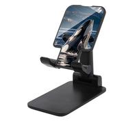 LYHVSFJW Orca Killer Whale Folding Cell Phone Stand Adjustable Phone Holder for Desk Portable Desktop Cellphone Stand with Anti-Slip Base Fits All Smart Phones