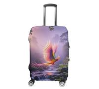 LYHVSFJW Phoenix Is Flying Luggage Cover Suitcase Covers for Luggages Tsa Approved Travel Luggage Sleeve Protector Elastic Suitcase Protector Anti-Scratch Washable Fits 19-32 Inch Case X-Large, white