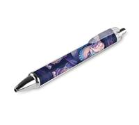 LYHVSFJW Purple Elephant Ball Point Pen Retractable Black Ink Ballpoint Pens Super Soft Grip 0.5mm Ink Pen Medium Point Office Pens 1 PCS