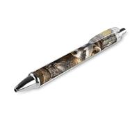 LYHVSFJW Raccoon in The Fall Tree Hole Ball Point Pen Retractable Black Ink Ballpoint Pens Super Soft Grip 0.5mm Ink Pen Medium Point Office Pens 1 PCS