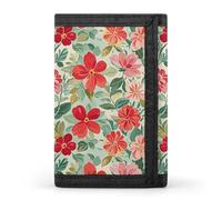 LYHVSFJW Rainbow Hearts Pattern TriFold Wallet with 8 Card Slots, Slim Zipper Coin Pocket, Divided Billfold for Men Women, Spring Floral Patterns, One Size, Modern