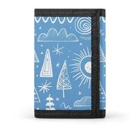 LYHVSFJW Red Dragon Fruit Pattern TriFold Wallet with 8 Card Slots, Slim Zipper Coin Pocket, Divided Billfold for Men Women, Simple Line Art, One Size, Modern