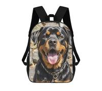 LYHVSFJW Rottweiler Dogs Tongue Head Laptop Backpack 17-inch Travel Lightweight Schoolbag Durable Bookbags for Men Women