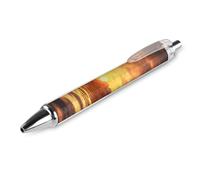 LYHVSFJW Sea Lighthouse in Sunset Ball Point Pen Retractable Black Ink Ballpoint Pens Super Soft Grip 0.5mm Ink Pen Medium Point Office Pens 1 PCS