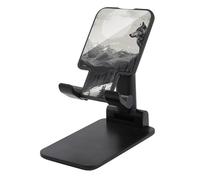 LYHVSFJW Snow Mountain Lone Wolf Folding Cell Phone Stand Adjustable Phone Holder for Desk Portable Desktop Cellphone Stand with Anti-Slip Base Fits All Smart Phones
