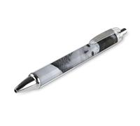 LYHVSFJW Snow Owl Ball Point Pen Retractable Black Ink Ballpoint Pens Super Soft Grip 0.5mm Ink Pen Medium Point Office Pens 1 PCS