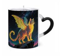 LYHVSFJW Strange Creature Color Changing Mugs Heat Sensitive Coffee Mug 11 Oz Novelty Ceramic Cup with Handle Magic Cups Temperature Changing Coffee Tumblers Funny Gifts for Women Men
