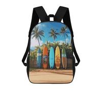 LYHVSFJW Surf's Up Surfboard Laptop Backpack 17-inch Travel Lightweight Schoolbag Durable Bookbags for Men Women