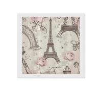 LYHVSFJW The Eiffel Tower Diamond Art Kits for Adults Diamond Painting Kits for Beginners Diamonds Art Painting 5d DIY Full Drill Round Gem Arts Crafts Paintings for Home Wall Decor 12"x12"