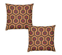 LYHVSFJW Throw Pillow Covers Set of 2 - Shining Overlook Double-Sided Square Decorative Pillow Cases for Couch, Bed, Sofa, Soft Plush Cushion Covers Without Insert 16 "x16