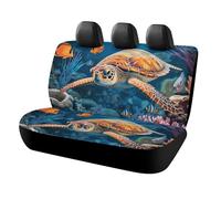 LYHVSFJW Tropical Fish Starfish Car Seat Cover Universal Rear Seat Protector Waterproof Automotive Seats Covers for Most Car Personalized Full Set Rear Bench Covers 47x23x30 Inch