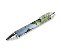 LYHVSFJW Tropical Rainforest Ball Point Pen Retractable Black Ink Ballpoint Pens Super Soft Grip 0.5mm Ink Pen Medium Point Office Pens 1 PCS