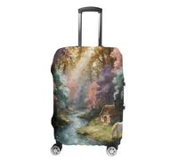 LYHVSFJW Valley of The Immortals Luggage Cover Suitcase Covers for Luggages Tsa Approved Travel Luggage Sleeve Protector Elastic Suitcase Protector Anti-Scratch Washable Fits 19-32 Inch Case X-Large