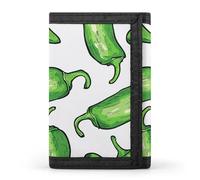LYHVSFJW Yellow And Peach Style TriFold Wallet with 8 Card Slots, Slim Zipper Coin Pocket, Divided Billfold for Men Women, Hand Painted Green, One Size, Modern