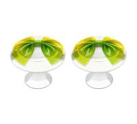LYHVSFJW Yellow Colorful Bow 2 Pack Cabinet Knobs Drawer Pulls Decorative Stainless Steel Dresser Knobs Bathroom Furniture Cabinet Hardware for Kitchen, Door & Drawer, Wardrobe, Cupboard