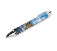 LYHVSFJW Zion National Park Ball Point Pen Retractable Black Ink Ballpoint Pens Super Soft Grip 0.5mm Ink Pen Medium Point Office Pens 1 PCS