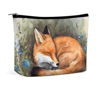 LYHVSFZQ Makeup Bag Foldable Cosmetic Bag A Sleeping Fox Printed Makeup Organizer Travel Makeup Bag for Travel And Daily Life, style, One Size, Makeup Bag