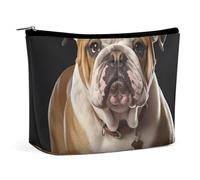 LYHVSFZQ Makeup Bag Foldable Cosmetic Bag English Bulldog Printed Makeup Organizer Travel Makeup Bag for Travel And Daily Life, style, One Size, Makeup Bag