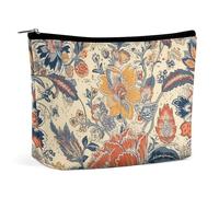 LYHVSFZQ Makeup Bag Foldable Cosmetic Bag French Country Style Printed Makeup Organizer Travel Makeup Bag for Travel And Daily Life, style, One Size, Makeup Bag