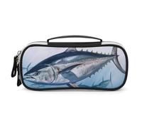 LYHVSFZQ Makeup Bag Makeup Organizer Travel Bluefin Tuna Thunnus Printed Makeup Bag With Double Zip Handles Cosmetic Bag, style, One Size, Makeup Bag
