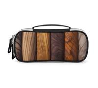LYHVSFZQ Makeup Bag Makeup Organizer Travel Different Wood Grains Printed Makeup Bag With Double Zip Handles Cosmetic Bag, style, One Size, Makeup Bag