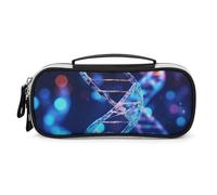 LYHVSFZQ Makeup Bag Makeup Organizer Travel DNA Genetic Helix Printed Makeup Bag With Double Zip Handles Cosmetic Bag, style, One Size, Makeup Bag