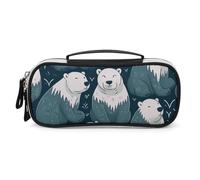LYHVSFZQ Makeup Bag Makeup Organizer Travel Polar Bear Pattern Printed Makeup Bag With Double Zip Handles Cosmetic Bag, style, One Size, Makeup Bag