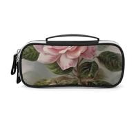 LYHVSFZQ Makeup Bag Makeup Organizer Travel Vintage Beautiful Rose Printed Makeup Bag With Double Zip Handles Cosmetic Bag, style, One Size, Makeup Bag
