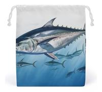 LYHVSFZQ Storage Bags Makeup Bag Bluefin Tuna Thunnus Printed Toy Bag Reusable Bags Toiletry Organizer Multi Purpose Home Travel Pouch, style, 20*25cm, Contemporary