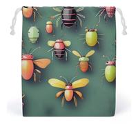LYHVSFZQ Storage Bags Makeup Bag Insect Atlas Printed Toy Bag Reusable Bags Toiletry Organizer Multi Purpose Home Travel Pouch, style, 20*25cm, Contemporary